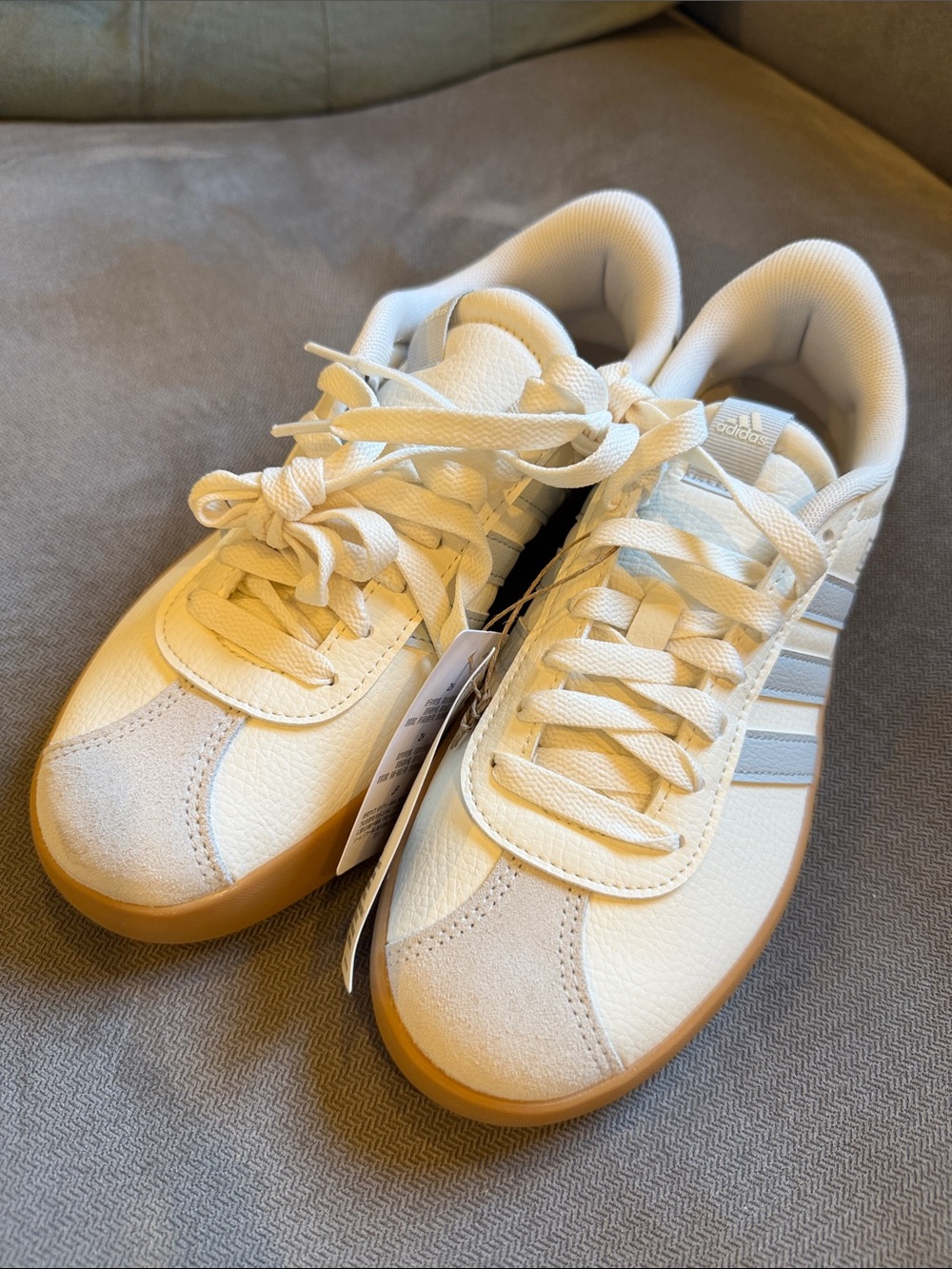 adidas Women’s Cream and Gum Classic Low-Top Sneakers